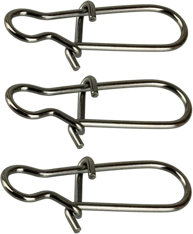 Shaddock Fishing 100 Pack Duo Lock Snaps Size 0-8 Black Nice Snap Swivel Solid Rings Stainless Steel USA Fishing Tackle Kit - Test: 26LB-220LB - Image 1